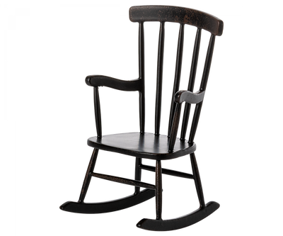 Maileg Rocking Chair, Mouse - Anthracite