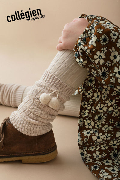 Collegien Pompoms Merino Wool Leg Warmers/ Doux Agneaux *PreOrder*