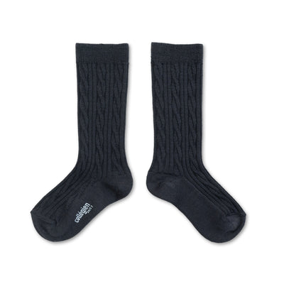 Collegien Alix Cable-Knit Merino Wool Knee-high Socks - Pierre De Volvic *Preorder*