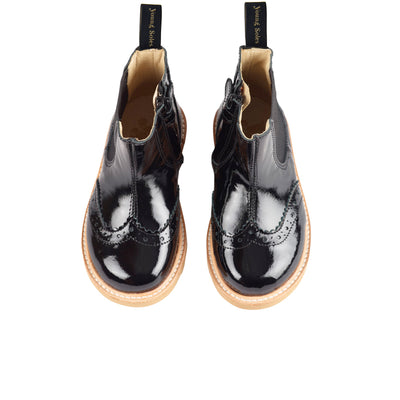 Young Soles Francis Chelsea Boots - Patent Black