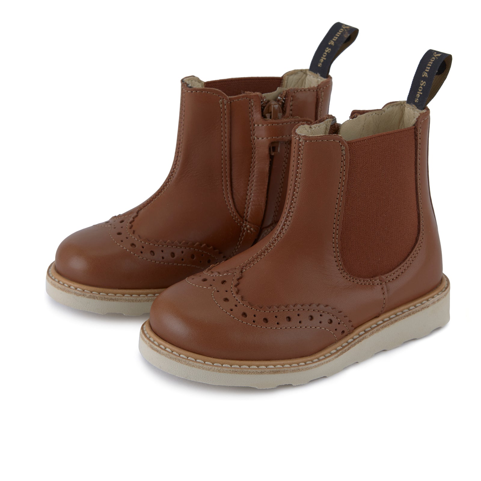 Young Soles Francis Chelsea Boots - Chestnut Brown