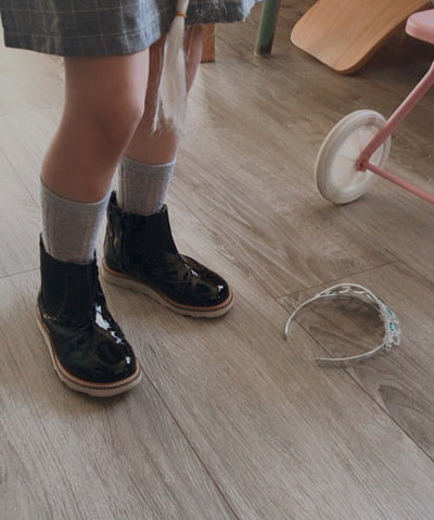 Young Soles Francis Chelsea Boots - Patent Black