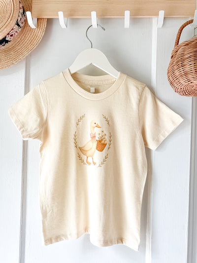 Le Petit Elle Organic Natural Tee - Duck