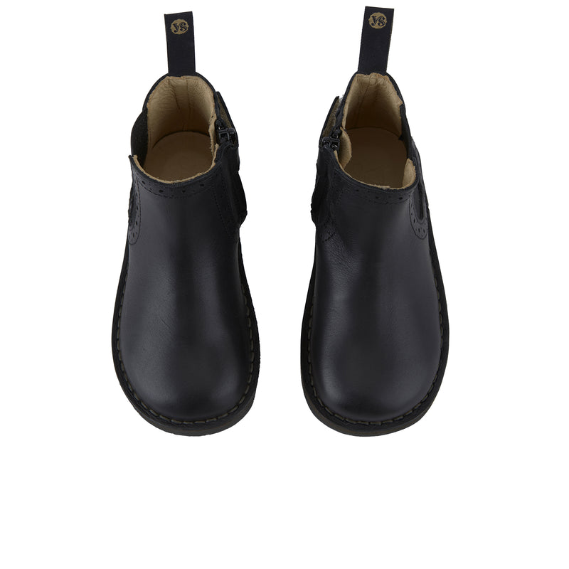 Young Soles Marlowe Black Chelsea Leather Boots