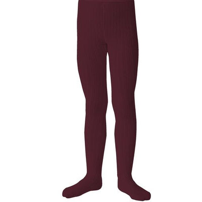 Collegien Ribbed Tights / Bordeaux Grand Cru *preorder*