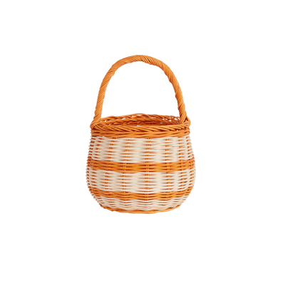 Olli Ella Rattan Berry Basket - Stripe