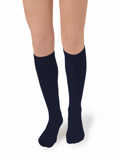 Collegien Ribbed Knee High Socks / Nuit Etoilée *preorder*