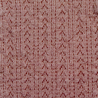 Collegien Pointelle Merino Wool Knee High Socks / Vieux Rose *preorder*