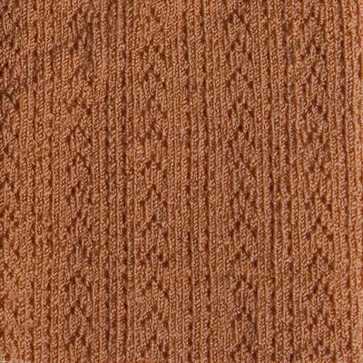 Collegien Pointelle Merino Wool Tights / Caramel Au Beurre *PreOrder*
