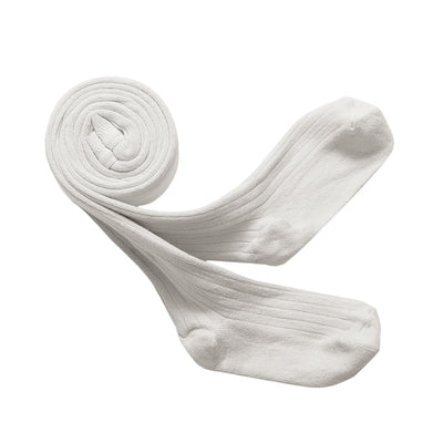 Collegien Ribbed Tights / Blanc Neige *preorder*