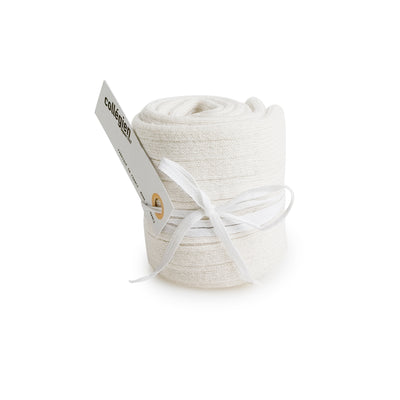 Collegien Ribbed Knee High Socks / Blanc Neige *preorder*