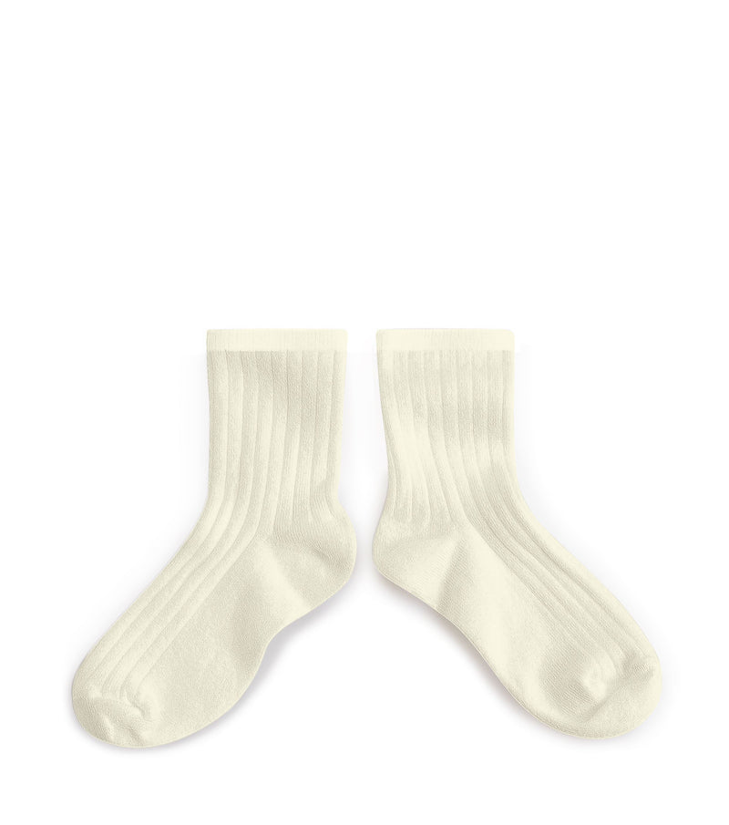Collegien  Ribbed Ankle Socks - Doux Agneaux  *preorder*