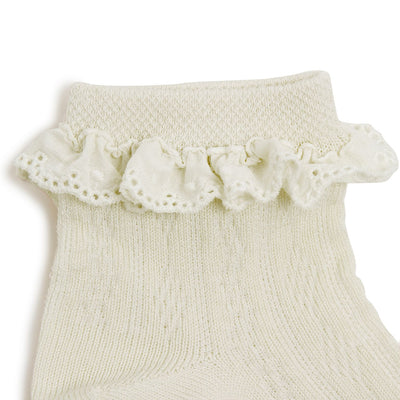 Collegien Marie Pointelle Socks Broderie Anglaise/ Doux Agneaux *preorder*