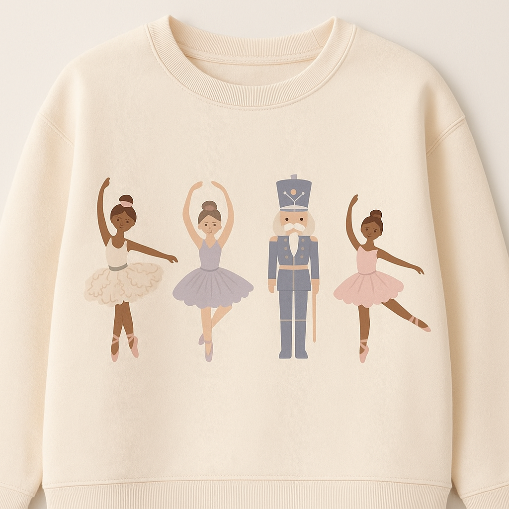 Le Petit Elle Cream Sweatshirt - Nutcracker