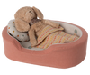 Maileg Dog basket - Coral