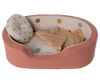 Maileg Dog basket - Coral