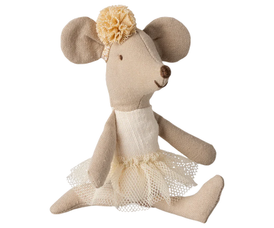 Maileg  Ballerina Mouse, Little Sister - Off White