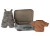Maileg Overalls and Shirt In Suitcase, Big brother mouse(Ships April)