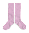 Collegien Ribbed Knee High Socks / Rose Drage*preorder*