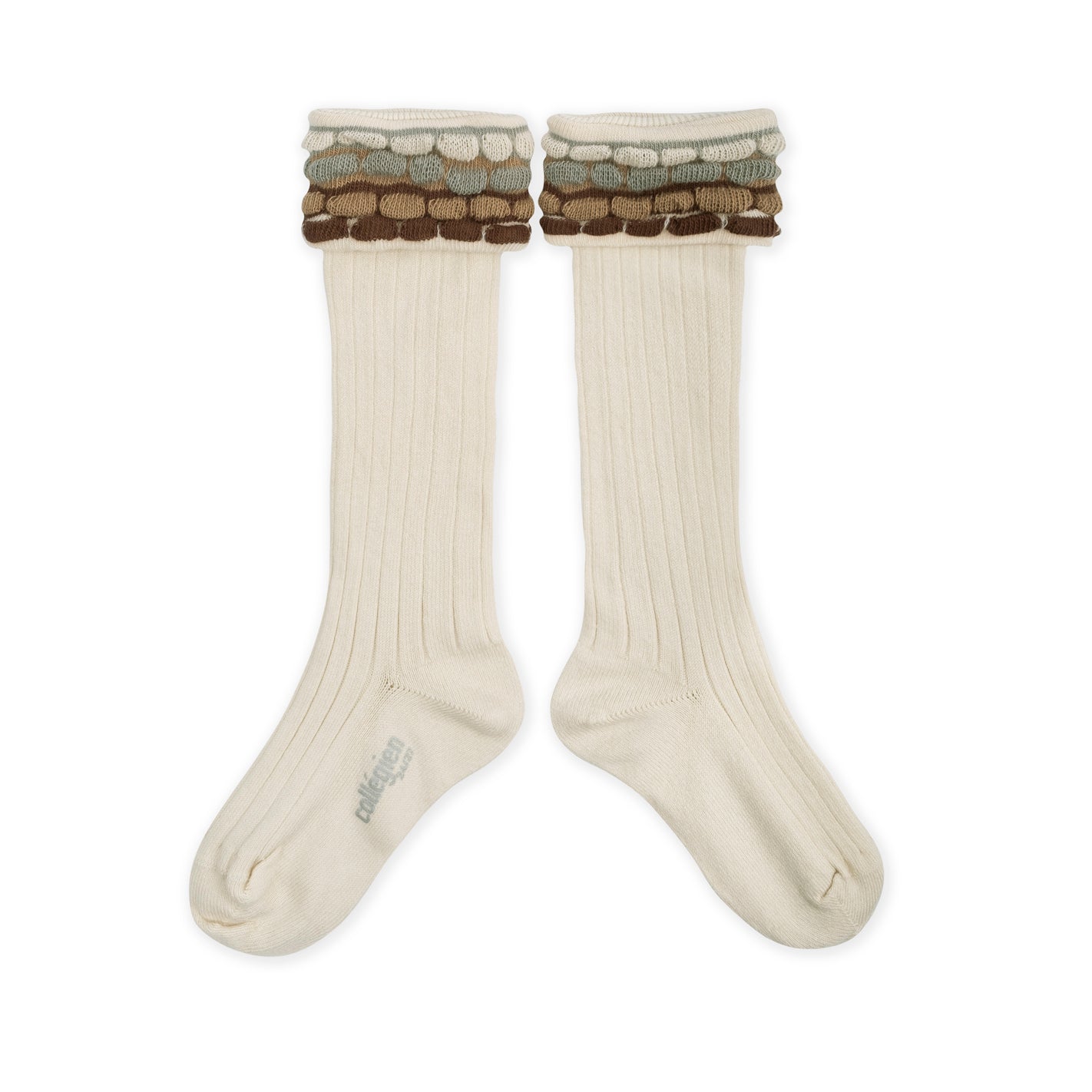 Collegien Steph Folded Cuff Knee High Socks -Doux Agneaux *preorder*