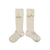 Collegien Diane Pompom Ribbed Knee-high Socks - Doux Agneaux *Preorder*