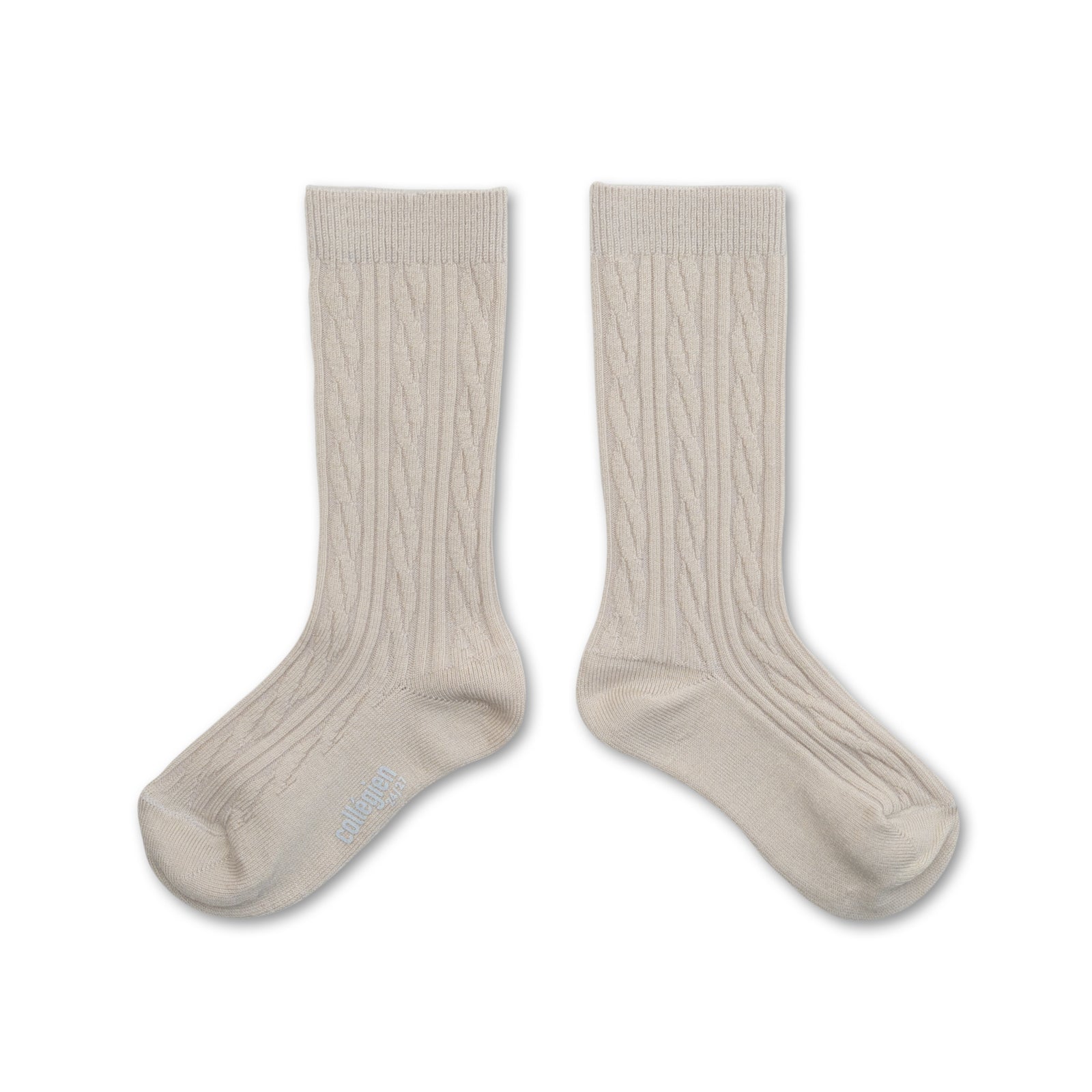 Collegien Alix Cable-Knit Merino Wool Knee-high Socks - Doux Agneaux *Preorder*