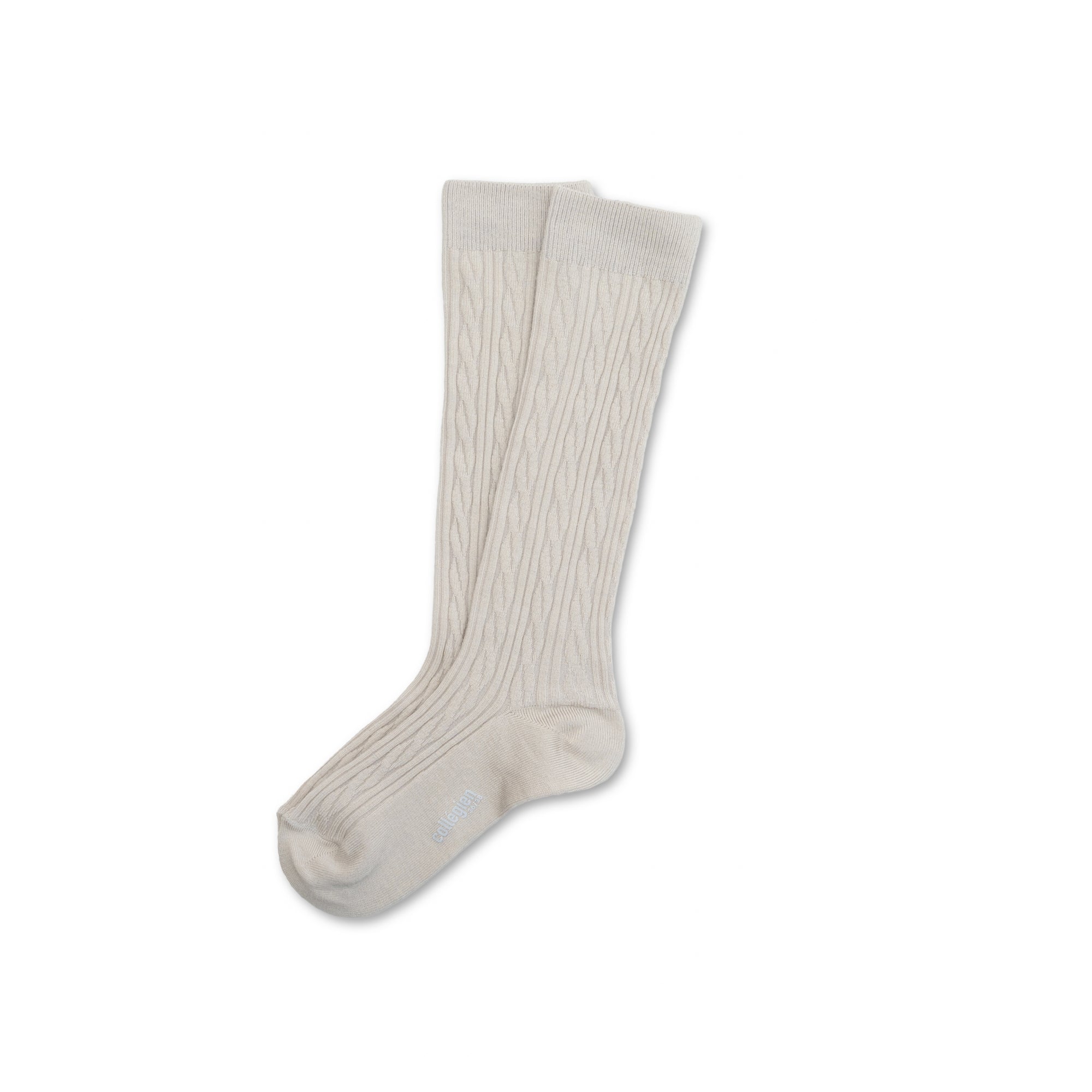 Collegien Alix Cable-Knit Merino Wool Knee-high Socks - Doux Agneaux *Preorder*