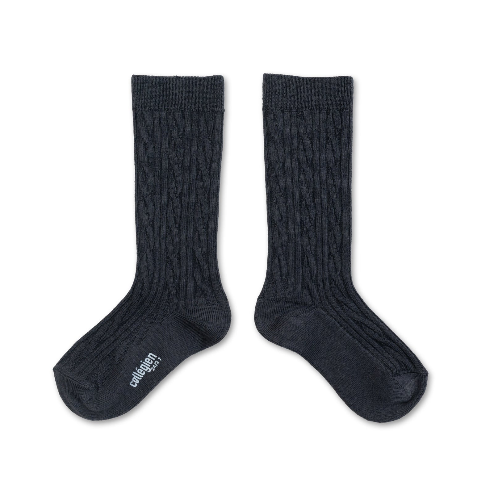 Collegien Alix Cable-Knit Merino Wool Knee-high Socks - Pierre De Volvic *Preorder*
