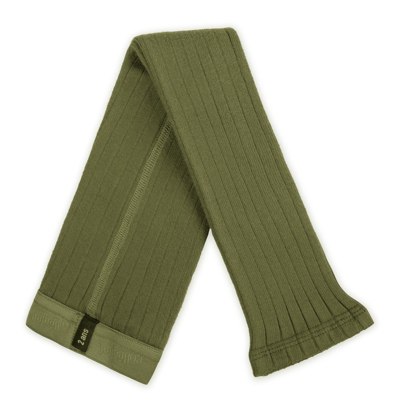 Collegien Maxence Ribbed Footless Tights/ Olive du Luberon *PreOrder*