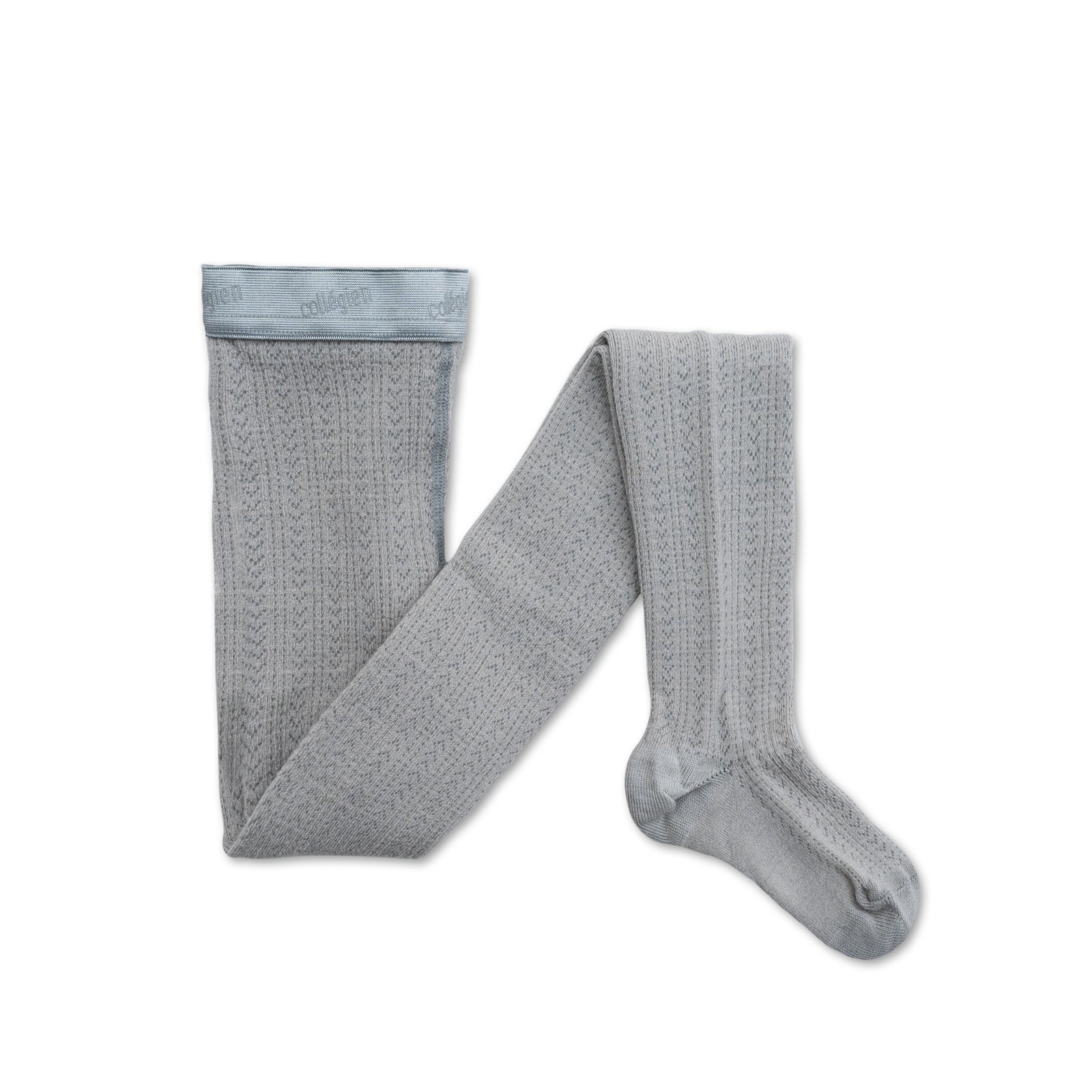 Collegien Pointelle Merino Wool Tights / Gris Perle *PreOrder*