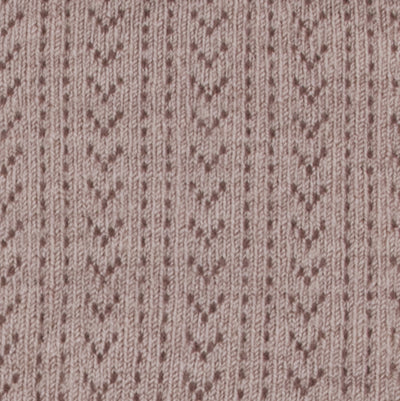 Collegien Pointelle Merino Wool Tights / Rose *PreOrder*