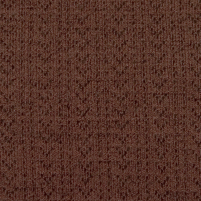 Collegien Pointelle Merino Wool Tights / Chocolat Au Lait *PreOrder