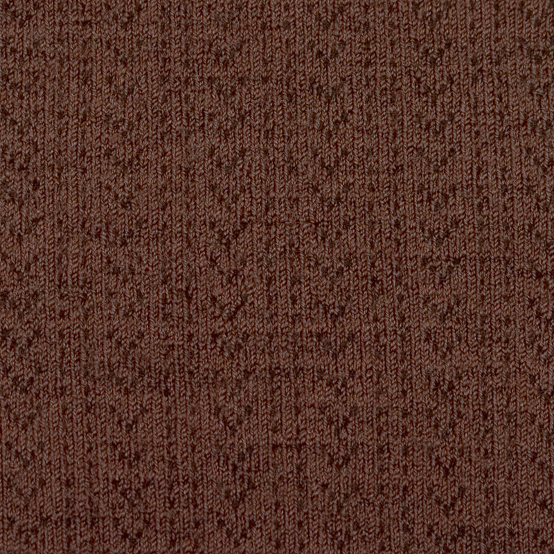 Collegien Pointelle Merino Wool Tights / Chocolat Au Lait *PreOrder