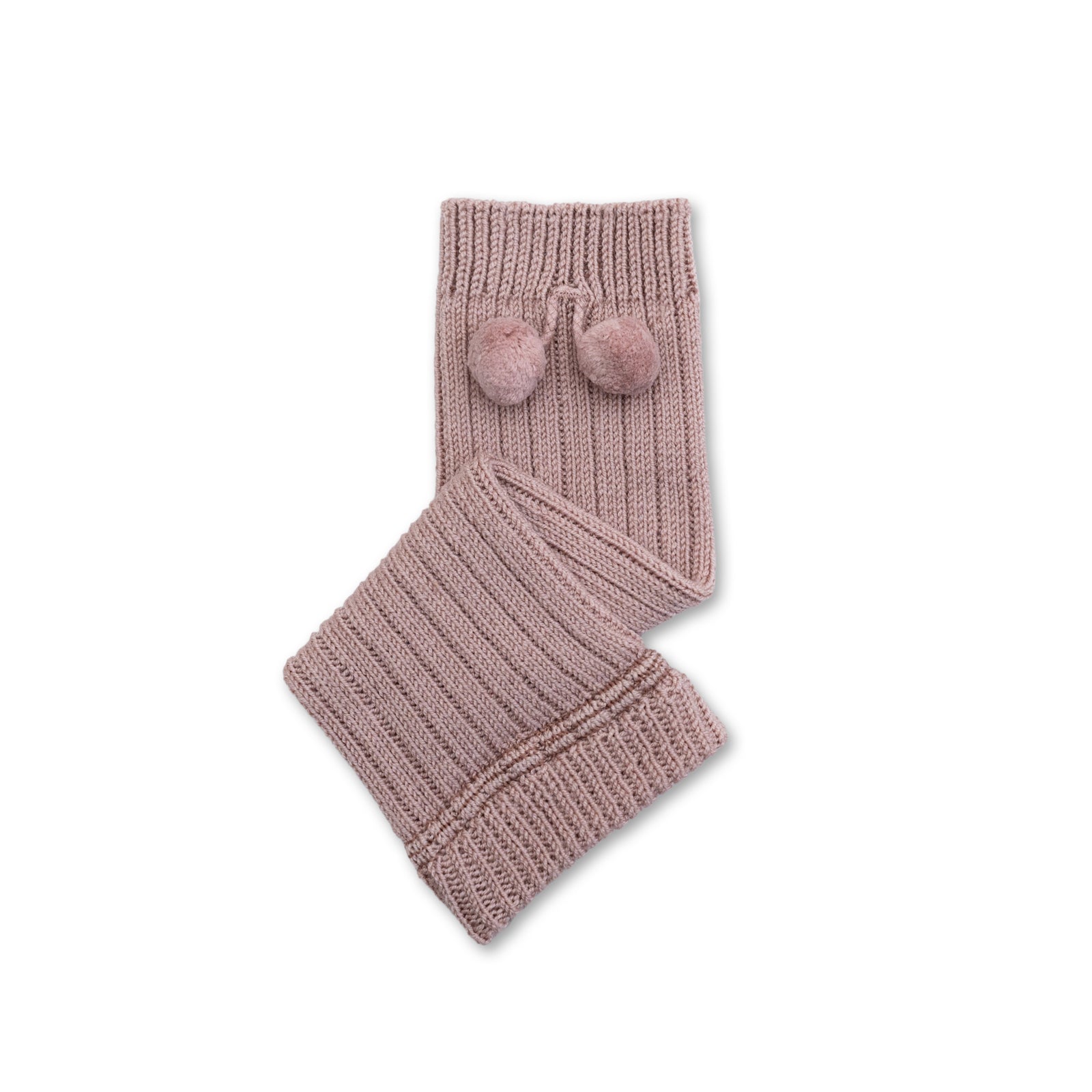 Collegien Pompoms Merino Wool Leg Warmers/ Vieux Rose *PreOrder*