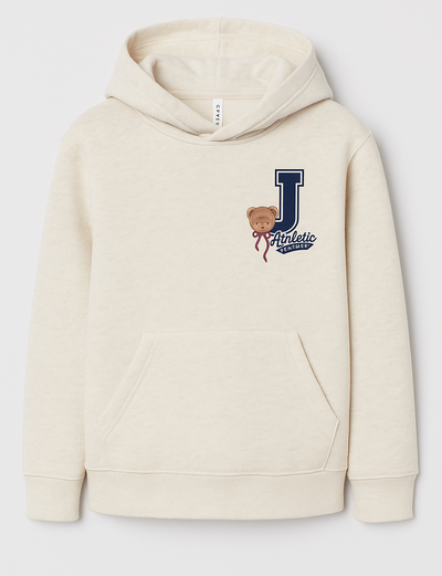 Le Petit Elle Custom Personalized Cream Hooded Sweatshirt