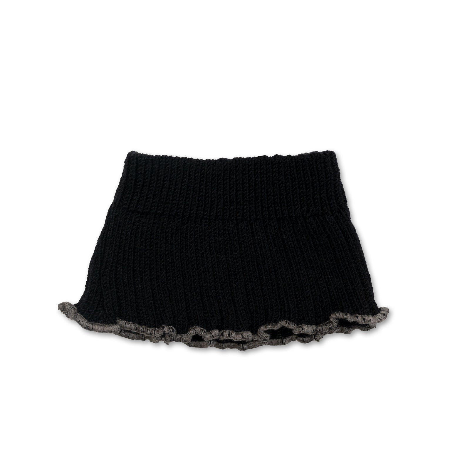 Collegien Ribbed Merino Wool Neck Warmer/ Noir De Charbon *PreOrder*