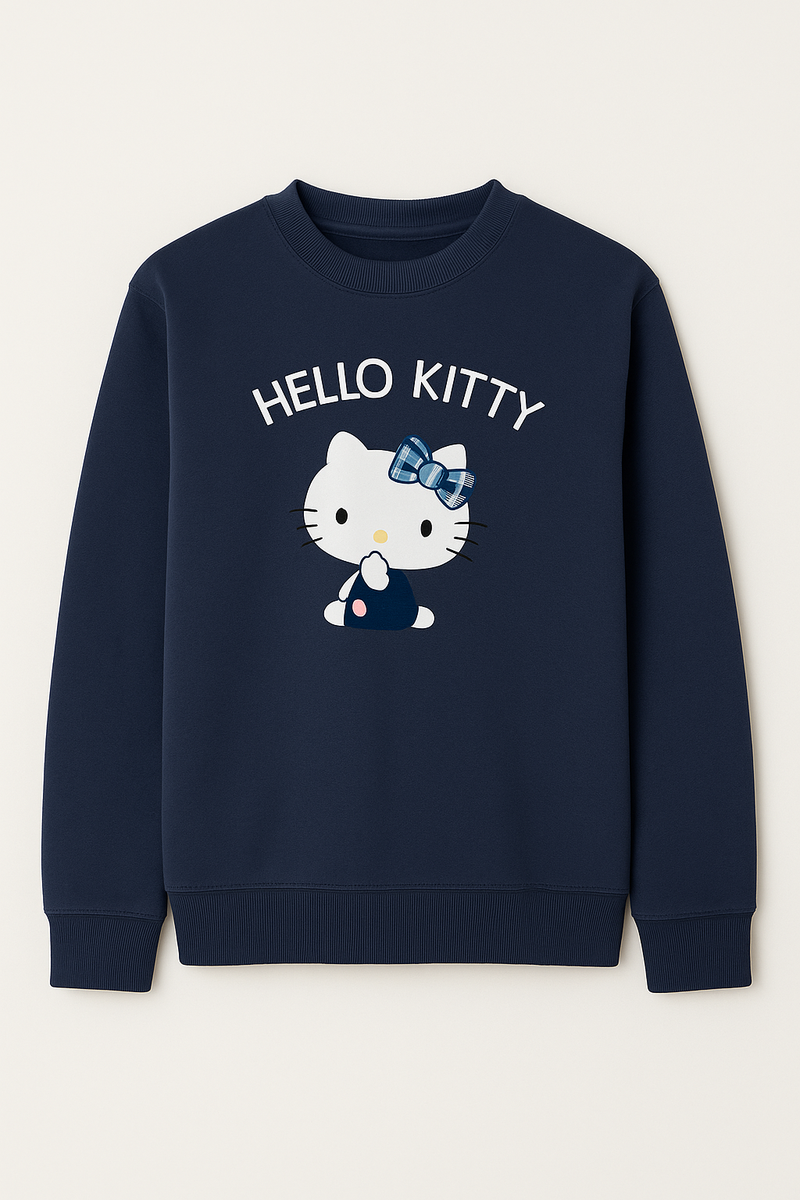 Le Petit Elle Navy Sweatshirt - Hello Kitty