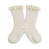 Collegien Victorine Lace-trim Glitter Ankle Socks /  Doux Agneaux *preorder*