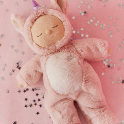 Olli Ella Cozy Dinkum Doll / Unicorn Sugarpie Pink