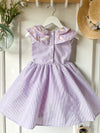 Le Petit Elle Evie Purple Dress - candy Collar Hello Kitty