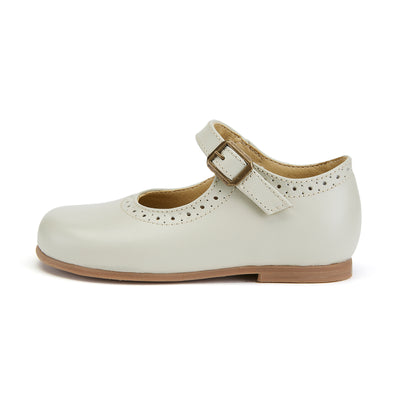 Young Soles Diana Vanilla Mary Jane Leather Shoes