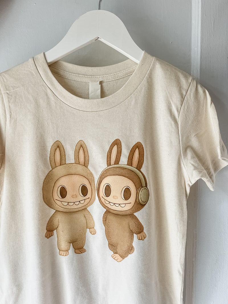 Le Petit Elle Organic Natural Tee - Labubu