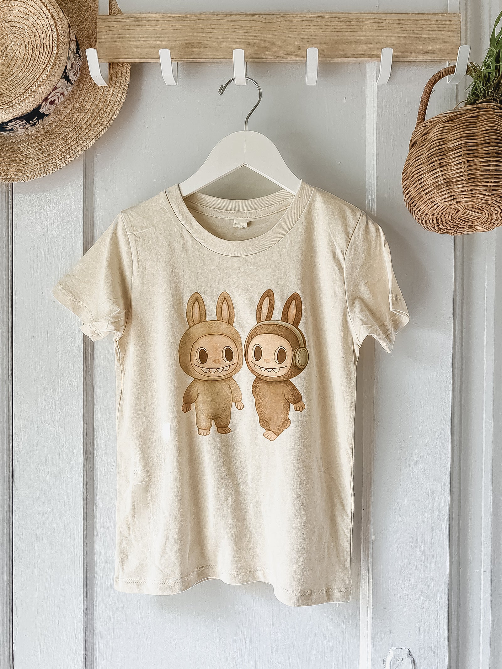 Le Petit Elle Organic Natural Tee - Labubu