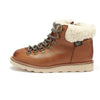 Young Soles Eddie Fur Hiking Tan Burnished Leather Boots