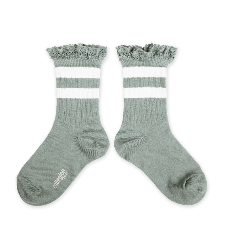 Collegien Nicole Varsity Lace Trim Socks/ Marine *preorder*