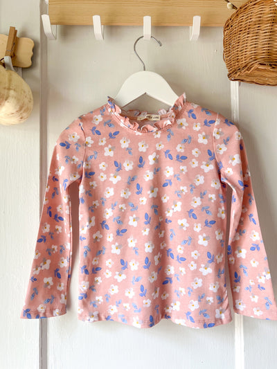 Le Petit Elle Noelle Rose Floral Knit Top