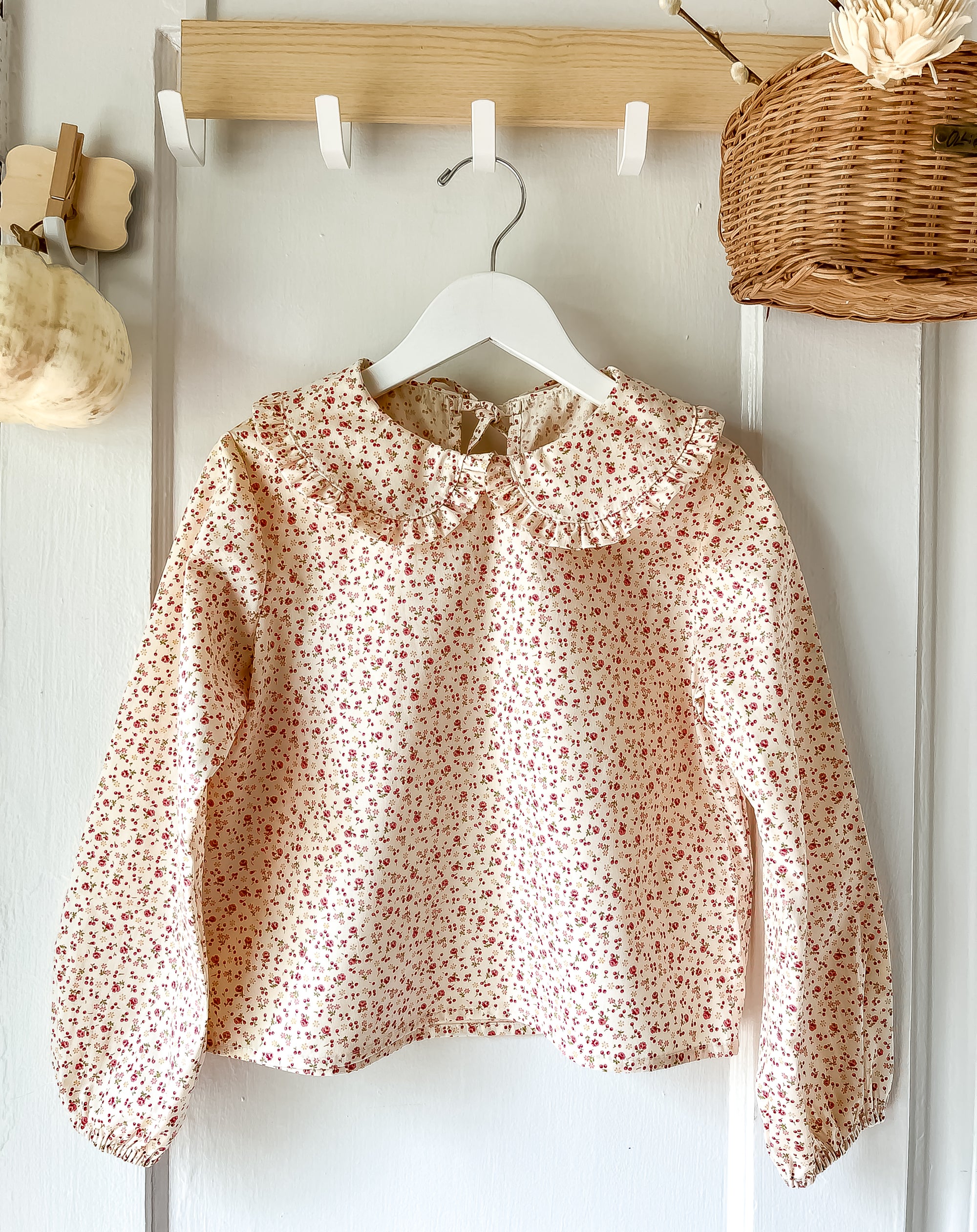 Le Petit Elle Penelope Top - Long Sleeve Cream Berry