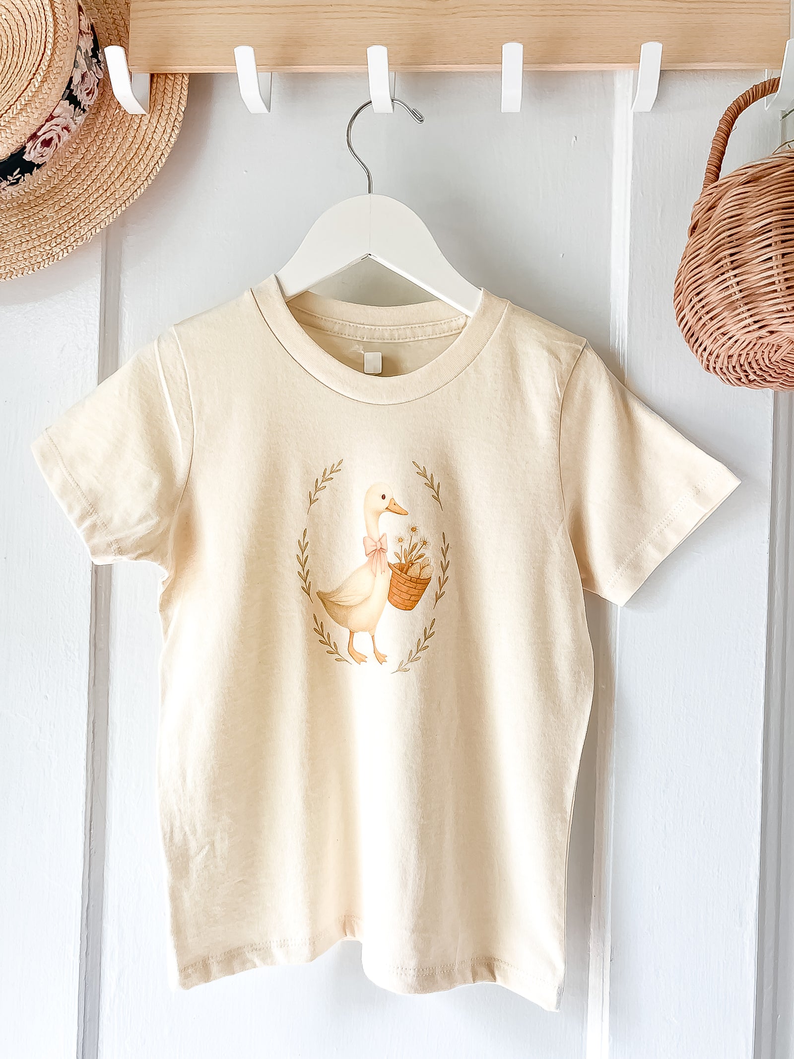 Le Petit Elle Organic Natural Tee - Duck