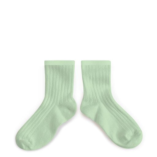 Collegien  Ribbed Ankle Socks - Verveine *preorder*