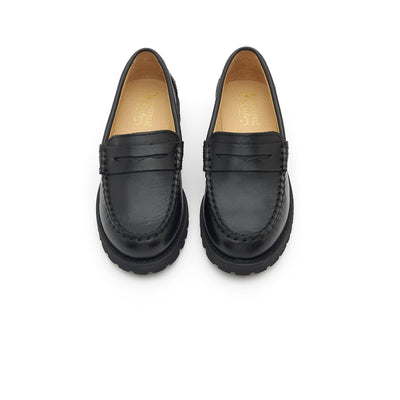 Young Soles Nicki Black Loafer Leather Shoes
